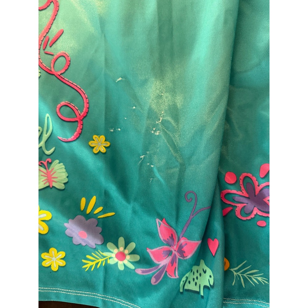 Disney Encanto Mirabel Madrigal Girls Nightgown Dress White Teal Size 6 - Picture 7 of 12